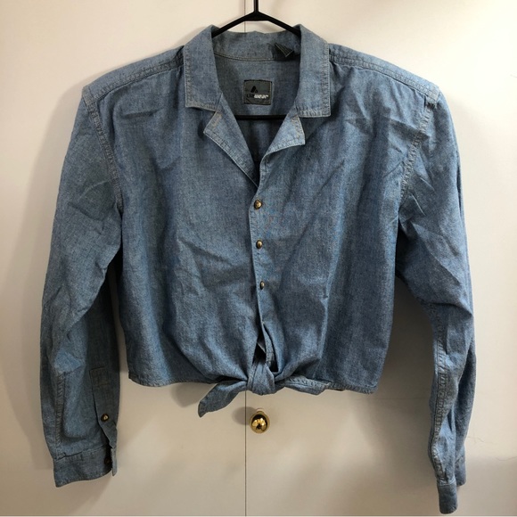 LIZ WEAR Self Tie Button Shirt - Picture 1 of 8